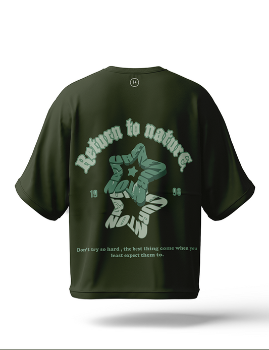 Return To Nature Drop Shoulder Tee