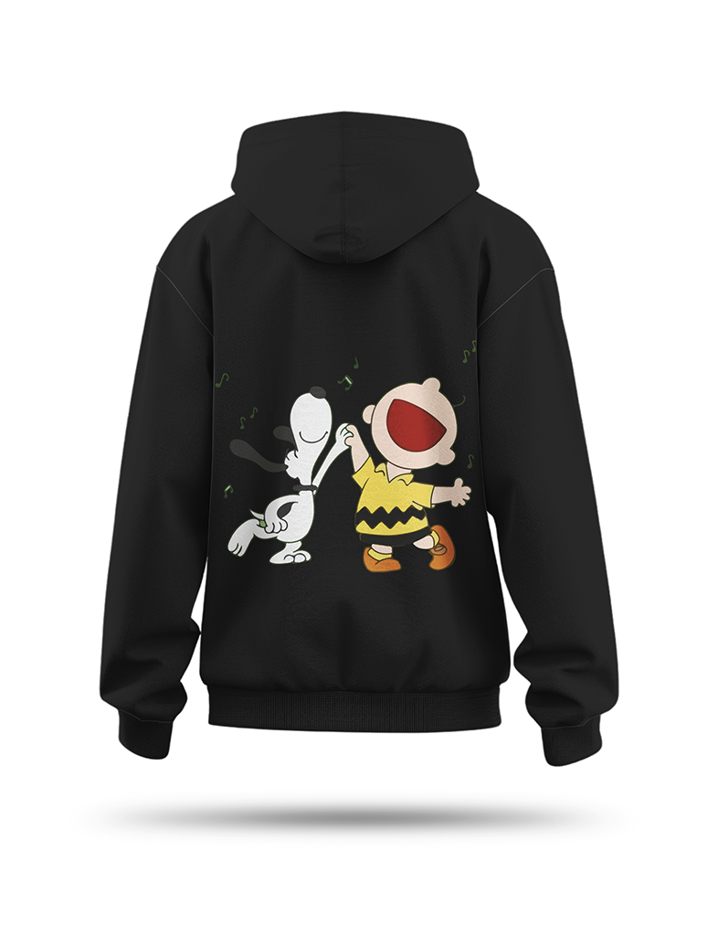 Black snoopy hoodie sale