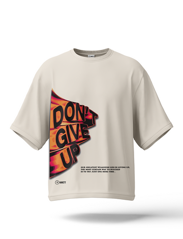 Don't Give Up Drop Shoulder Tee