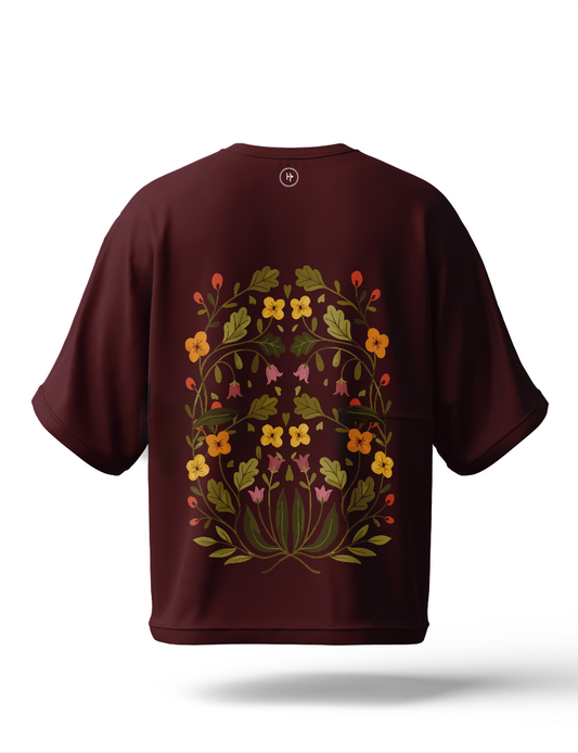 Kiku Hana Drop Shoulder Tee