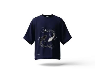 Yin & Yang Drop Shoulder Tee