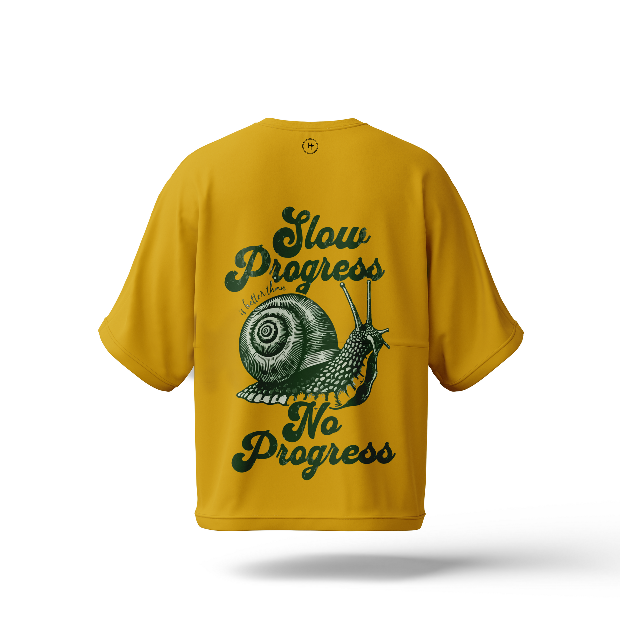 Spiral Path Drop Shoulder Tee