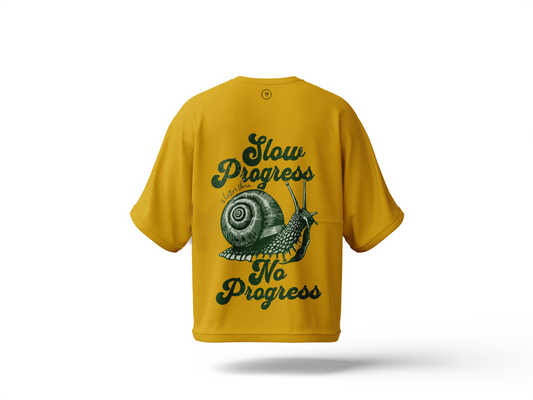 Spiral Path Drop Shoulder Tee