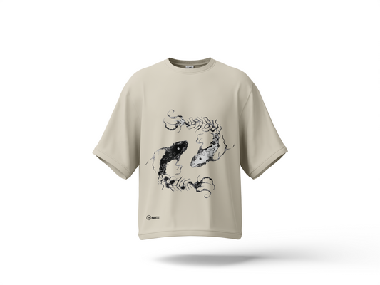 Yin & Yang Drop Shoulder Tee