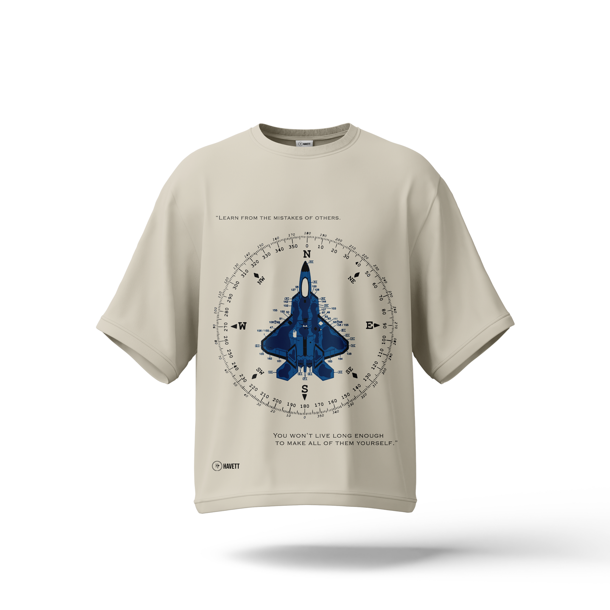 Fighter Jet Drop Shoulder Tee