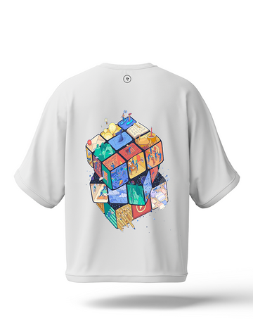 Rubiks Cube Drop Shoulder Tee