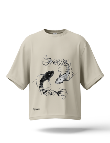 Yin & Yang Drop Shoulder Tee