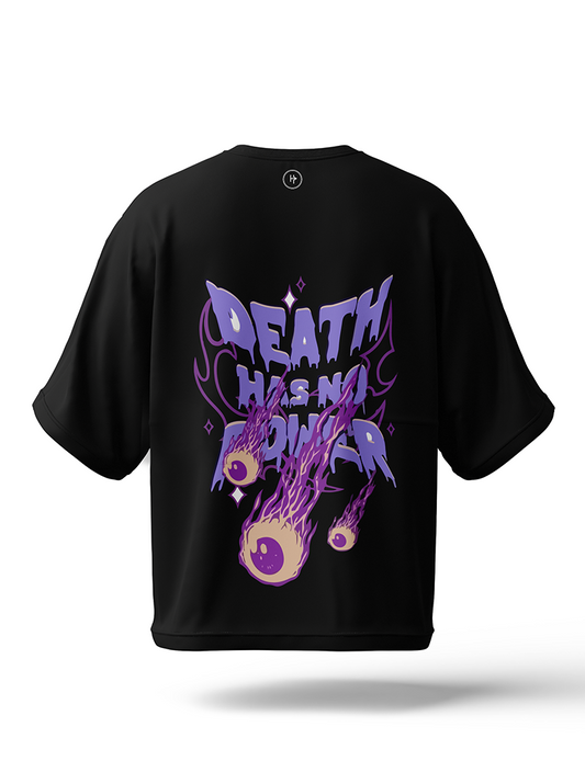 Purple Lightning Drop Shoulder Tee